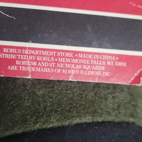 St. Nicholas Square Santa Doll Folk Art Rustic Yarn Beard Holiday 18" Primitive - Picture 12 of 13